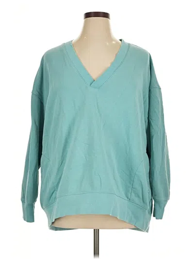 Pre-owned Champion Pullover Sweater In Teal