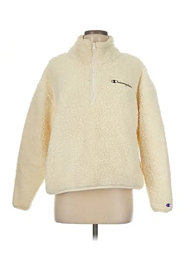 Pre-owned Champion Pullover Sweater In White