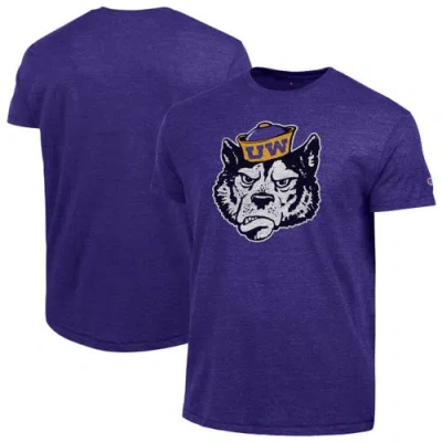 Champion Purple Washington Huskies Vintage Triumph Tri-blend T-shirt In Multi