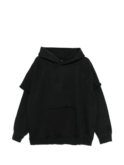 Champion Raw-cut Hoodie In Black