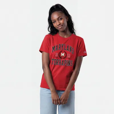 Champion Red Maryland Terrapins Lifestyle T-shirt