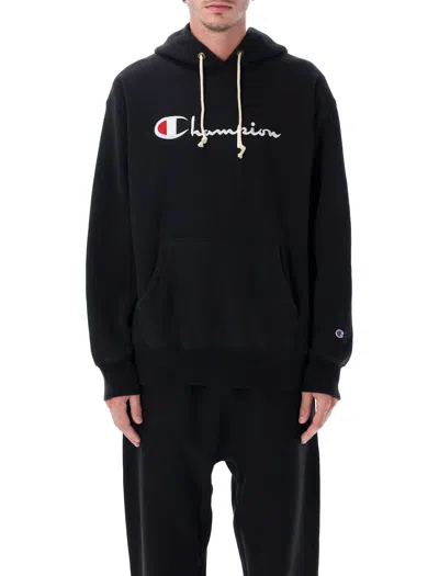 CHAMPION CHAMPION RELAXED-FIT HOODIE WITH LOGO