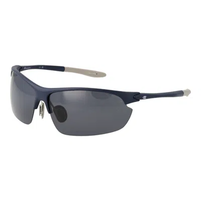 Champion Black Resin Sunglasses In Blue