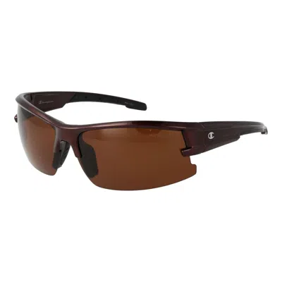 Champion Blue Resin Sunglasses In Brown