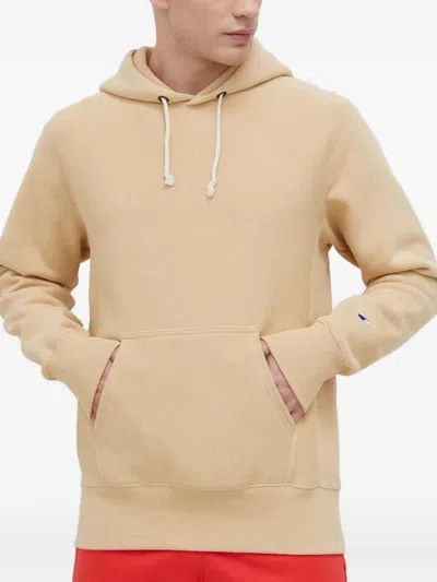 Champion Reverse Drawstring Hoodie In Neutral