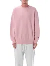Champion Reverse Weave Crewneck Patch In Pink