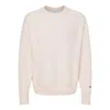 Champion Reverse Weave Crewneck Sweatshirt In Beige