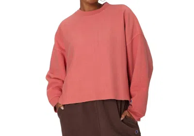 Champion Reverse Weave Crewneck Sweatshirt In Picante Pink