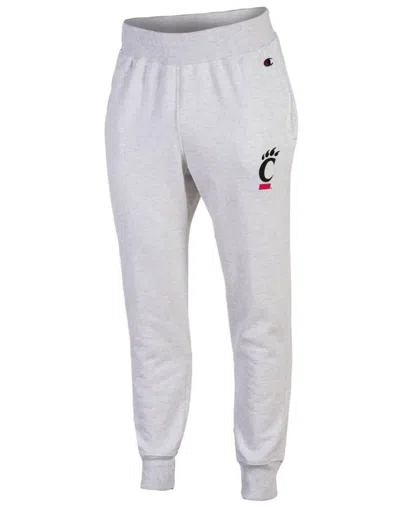 Champion Reverse Weave Joggers Cincinnati Bearcats In Silver Grey Heather In Gray