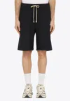 Champion Blue Cotton-blend Bermuda Shorts In Blue