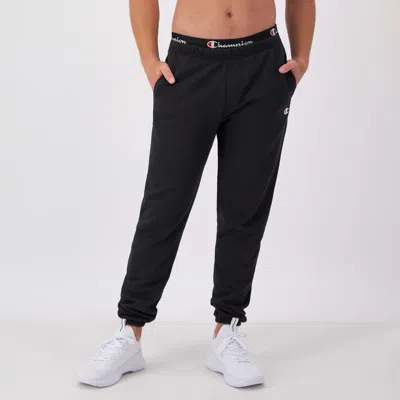 Champion Reverse Weave Sweatpants, C Logo In Black
