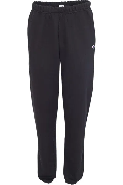 Champion Reverse Weave Sweatpants With Pockets In Black