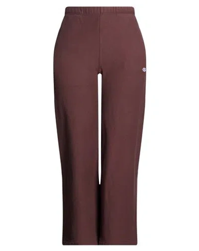 Champion Reverse Weave Woman Pants Chocolate Brown Size S Cotton, Polyester