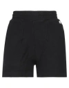 Champion Reverse Weave Woman Shorts & Bermuda Shorts Black Size L Cotton, Polyester In Black