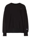 Champion Reverse Weave Woman Sweatshirt Black Size S Cotton, Polyester In Black