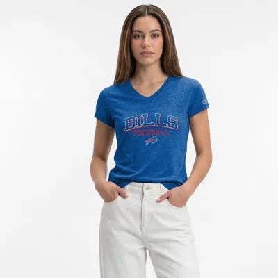 Champion Royal Buffalo Bills Triumph Tri-blend V-neck T-shirt In Blue