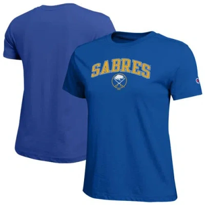 Champion Royal Buffalo Sabres Arch Mascot Logo T-shirt In Blue