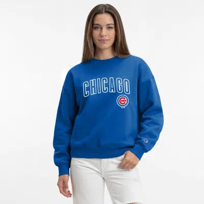 Champion Royal Chicago Cubs All-star Sweatshirt In Blue
