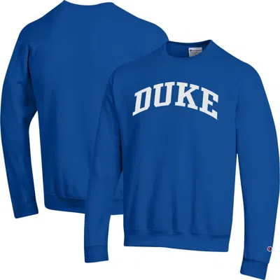 Champion Royal Duke Blue Devils Basic Arch Fleece Pullover Sweatshirt