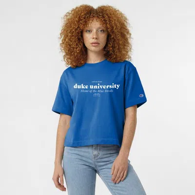 Champion Royal Duke Blue Devils Home Wordmark T-shirt