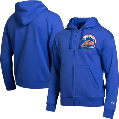 Champion Royal New York Mets All-star Full-zip Hoodie In Blue