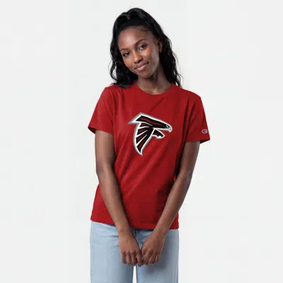 Champion Scarlet Atlanta Falcons Logo T-shirt In Brown
