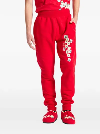 Champion Scrabble Jogger Pants In Red