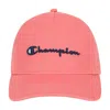 Champion Script Embroidery Adjustable Cap In Red