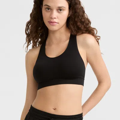 Champion Seamless Racerback Sports Bra In Black