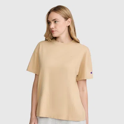 Champion Short Sleeve Loose Fit T-shirt In Curds & Whey