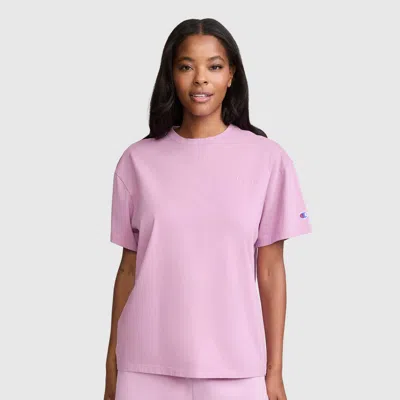 Champion Short Sleeve Loose Fit T-shirt In Smoky Grape