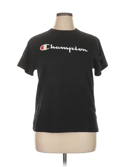 Pre-owned Champion Short Sleeve T-shirt In Black