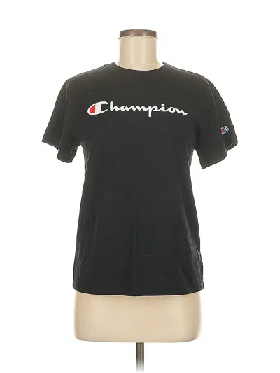 Pre-owned Champion Short Sleeve T-shirt In Black