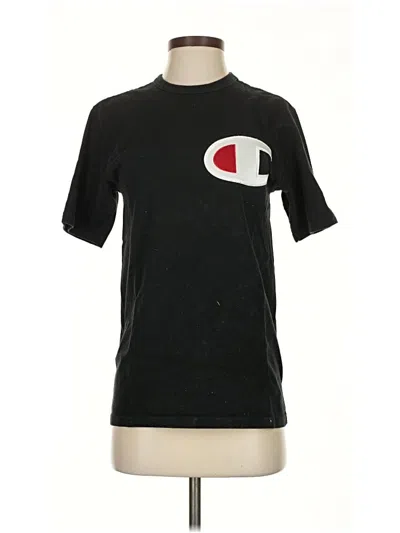 Pre-owned Champion Short Sleeve T-shirt In Black