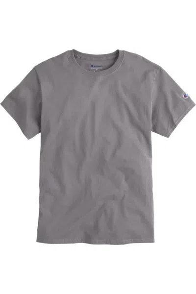 Champion Logo Short-sleeved T-shirt In Gray