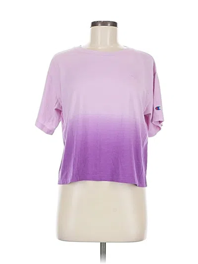 Pre-owned Champion Short Sleeve T-shirt In Purple