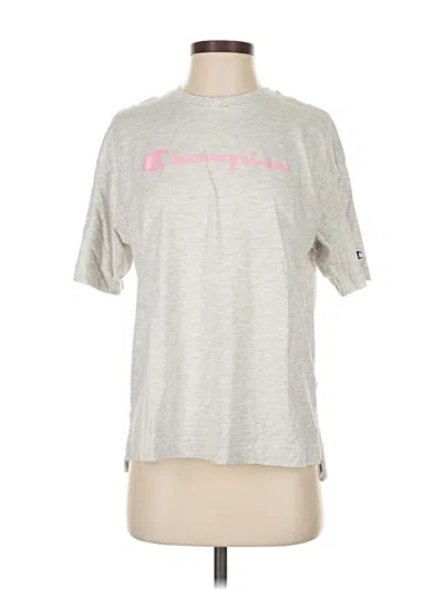 Pre-owned Champion Short Sleeve T-shirt In Silver