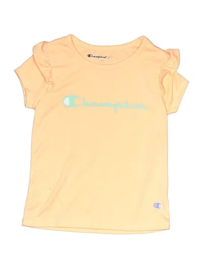 Pre-owned Champion Kids' Short Sleeve T-shirt In Yellow