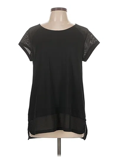 Pre-owned Champion Short Sleeve Top Black Scoop Neck Tops