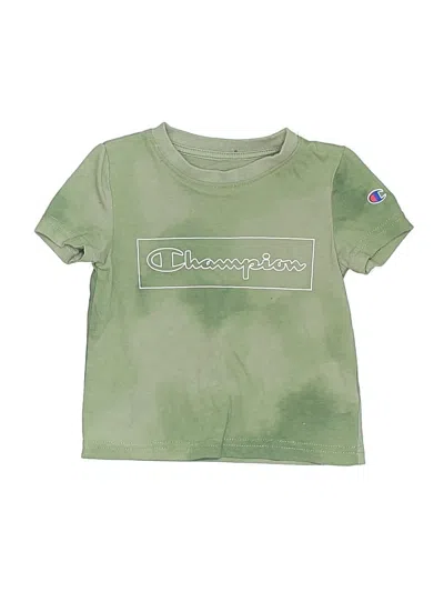 Pre-owned Champion Kids' Short Sleeve Top Green Tops