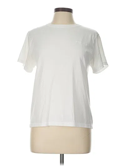 Pre-owned Champion Short Sleeve Top White Crew Neck Tops