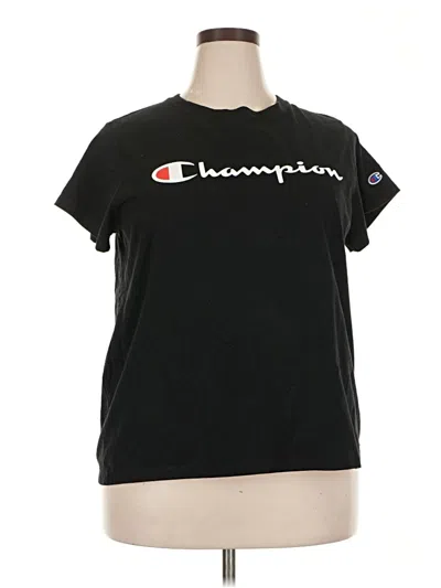 Pre-owned Champion Short Sleeve T-shirt In Black