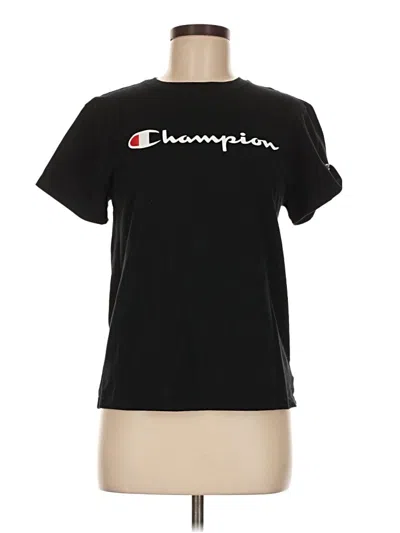 Pre-owned Champion Short Sleeve T-shirt In Black
