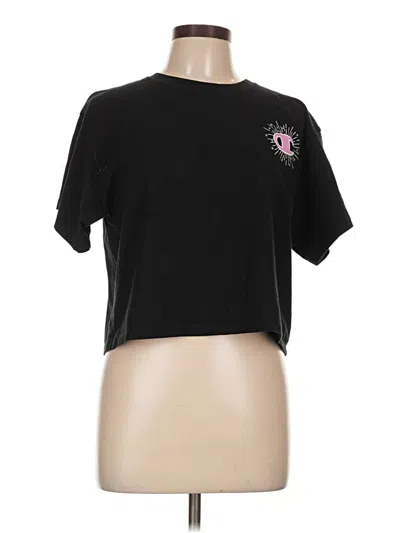 Pre-owned Champion Short Sleeve T-shirt In Black