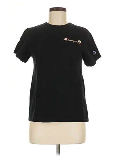 Pre-owned Champion Short Sleeve T-shirt In Black