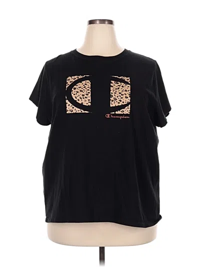 Pre-owned Champion Short Sleeve T-shirt In Black
