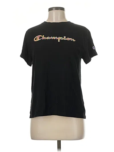 Pre-owned Champion Short Sleeve T-shirt In Black