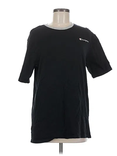 Pre-owned Champion Short Sleeve T-shirt In Black