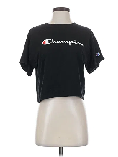 Pre-owned Champion Short Sleeve T-shirt In Black