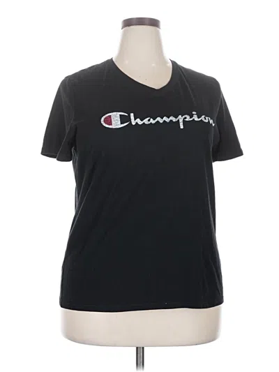 Pre-owned Champion Short Sleeve T-shirt In Black